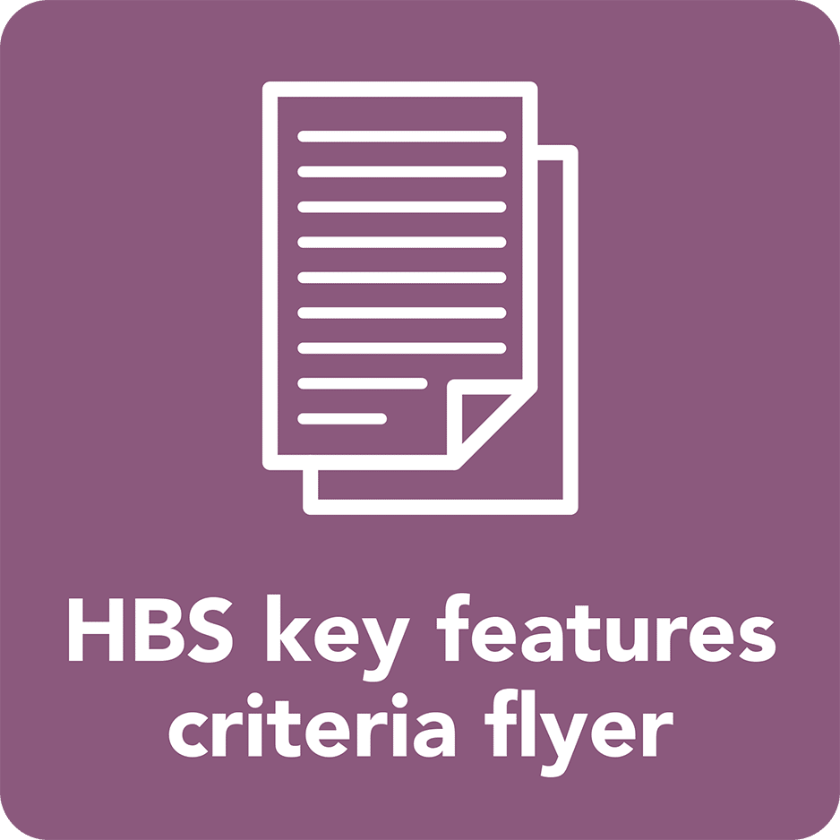 HBS key criteria flyer purple