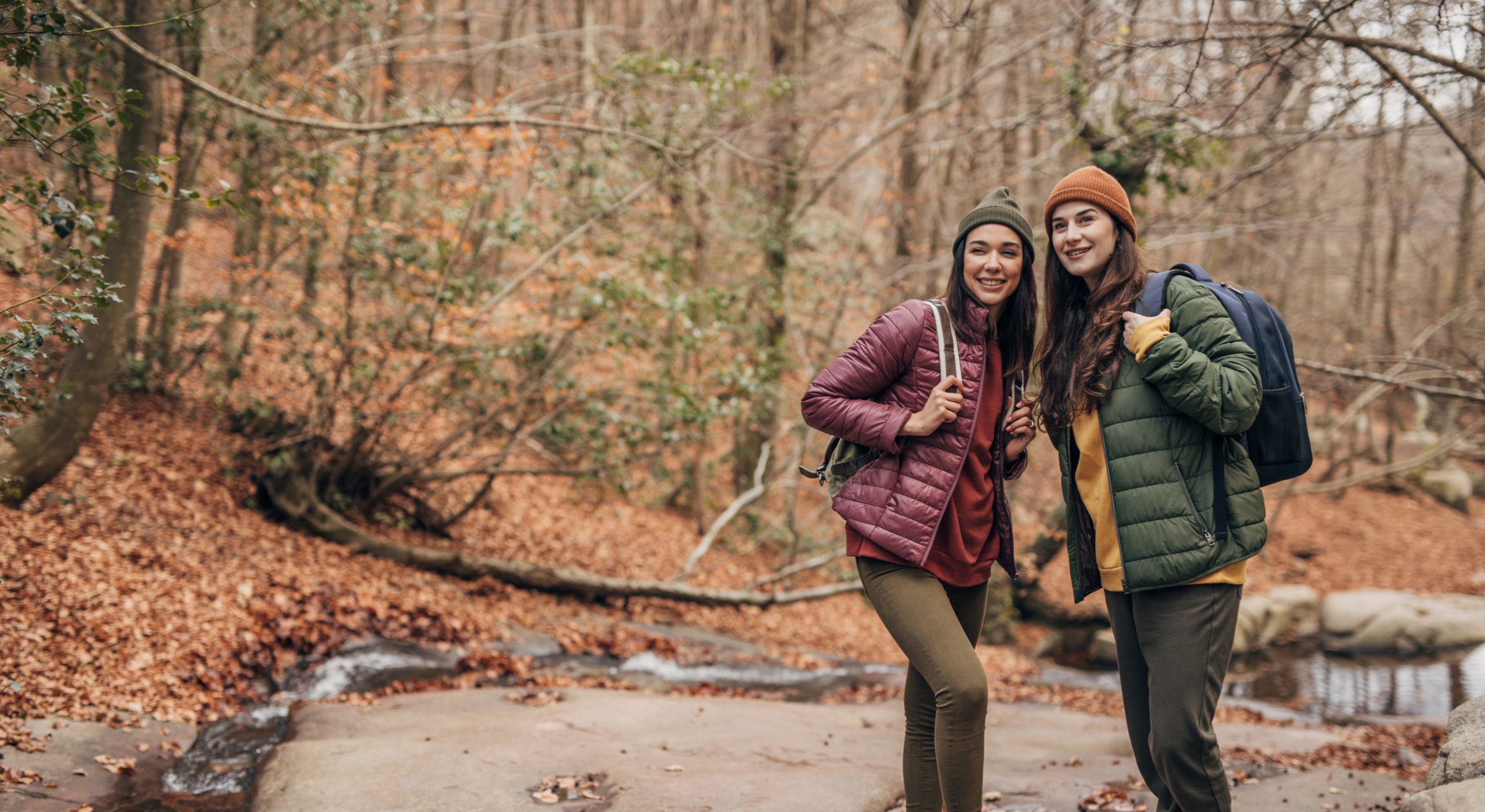 Women friends exploring nature